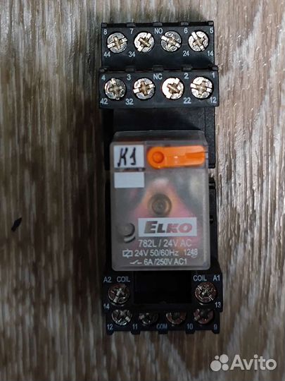 Реле elko 782L/24V AC с цоколем