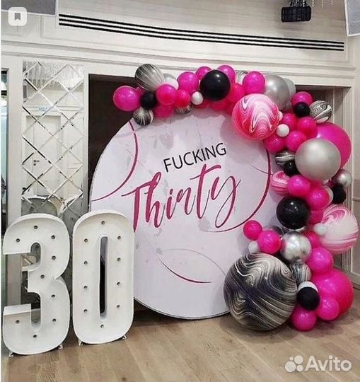 Оформление шарами, фотозоны