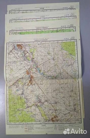 2-х километровые карты СССР 1950-83 г.г