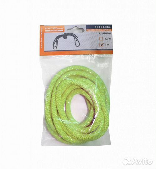 Скакалка гимнастическая с люрексом BF-SK04 (BF-jrg