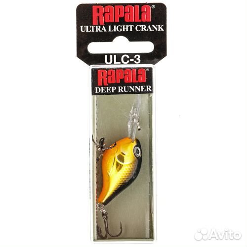 Воблер Rapala Ultra Light Crank 03 3см. 4гр. G до