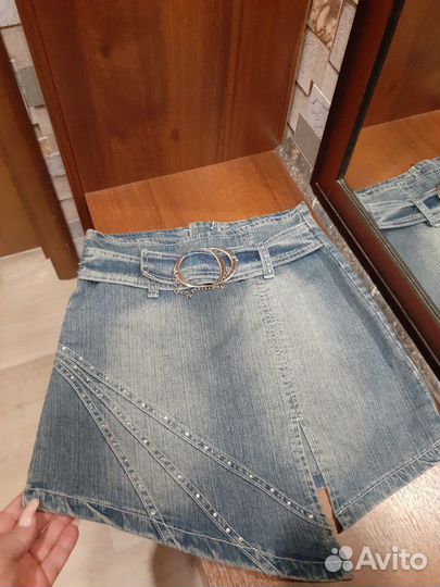 Юбка джинсовая