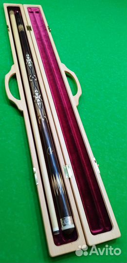 Кий из эбена с инкрустацией. Эксклюзив