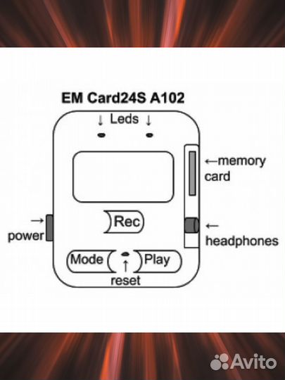 Диктофон сорока мини прослушка мощный цифровой фле