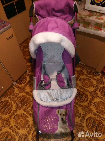 Санки коляска nika