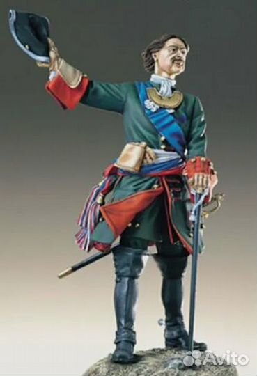 Сборная фигурка Петра I из смолы