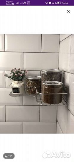 Угловая полка для ванной