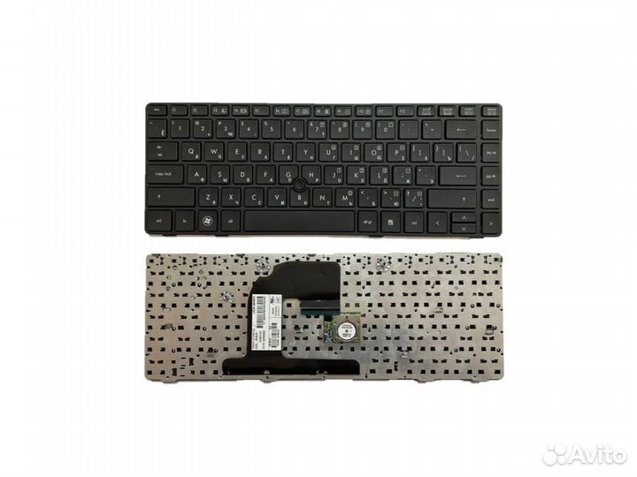 Клавиатура HP ProBook 6460B черная, рамка, стик