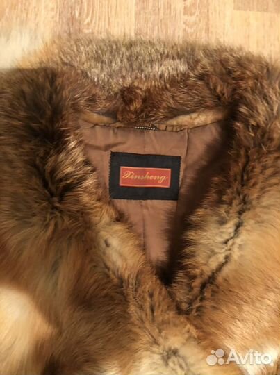 Полушубок натуральная лиса 48 размер