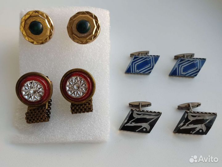 Запонки СССР набор