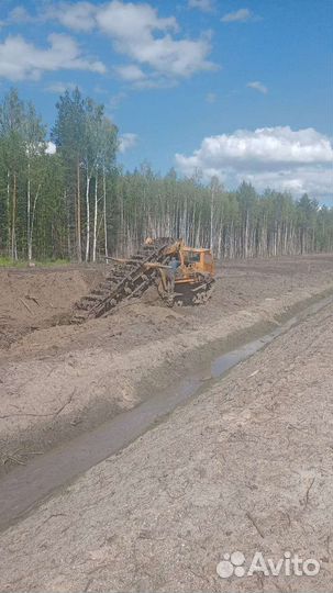 Траншейный экскаватор Дмитровский ЭЗ ЭТЦ-252, 1989