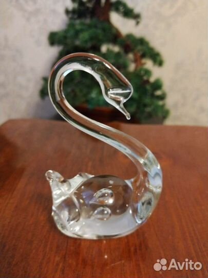 Набор хрустальных лебедей СССР