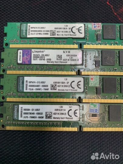 Оперативная память DDR3 4GB Гарантия