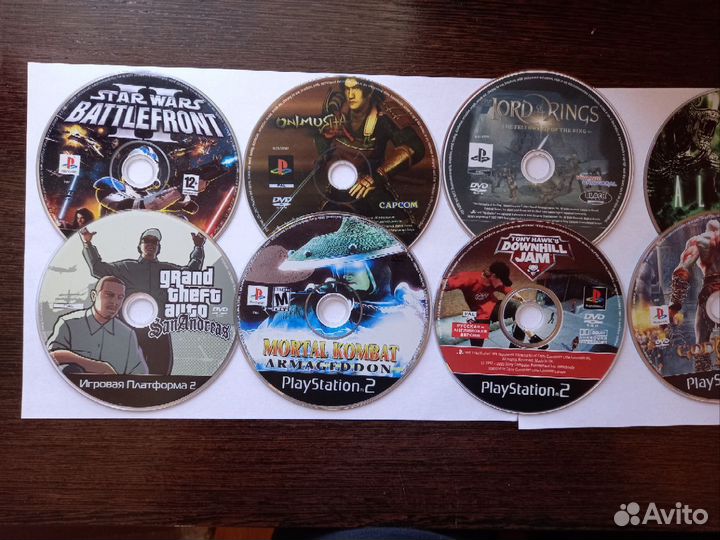 Диски с играми для ps2