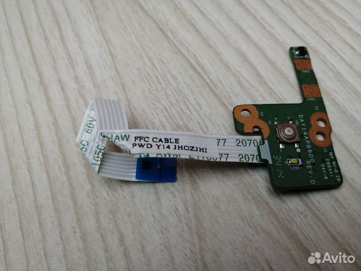 Плата с кнопкой включения на шлейфе HP 15-153nr