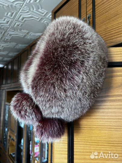 Шапка из натурального меха песца