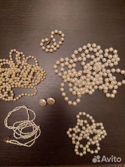 Имитация жемчуга (бусы и др.) Германия, винтаж