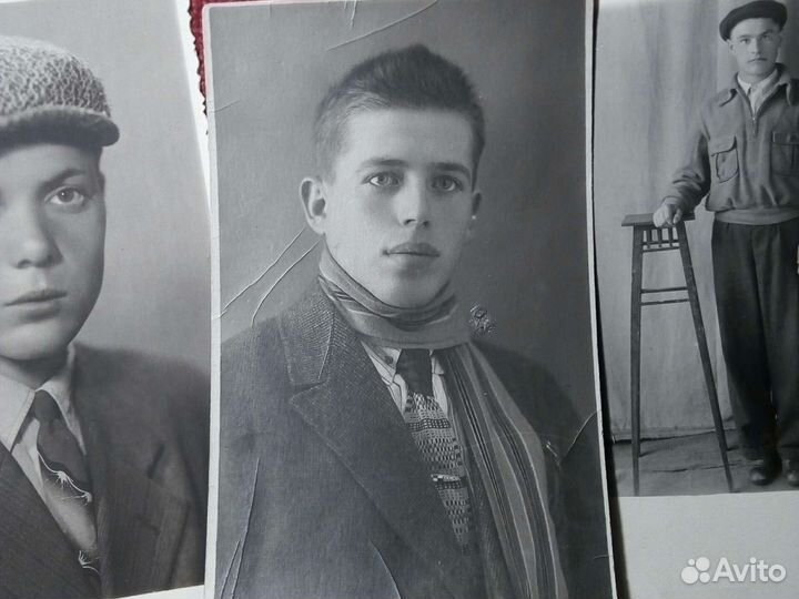 Фото «Пацаны» 7 штук. 1920-50 годы СССР