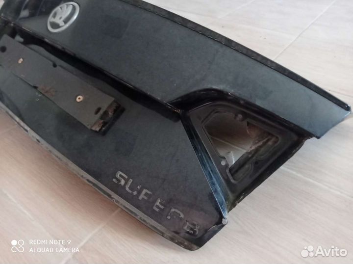 Крышка багажника, 2014Г, шкода супер Б