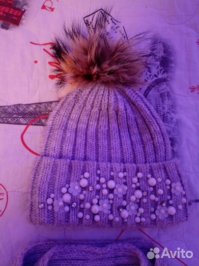 Шапка и снуд для девочки