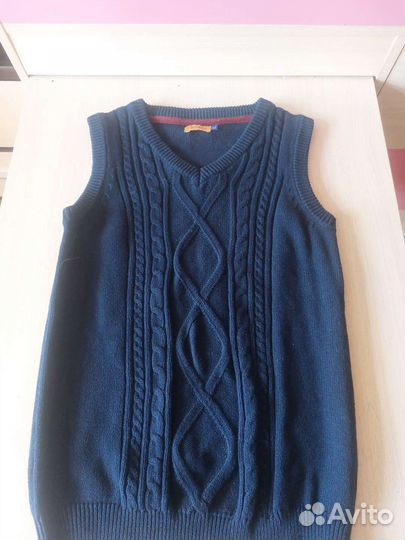 Школьная жилетка (синяя)