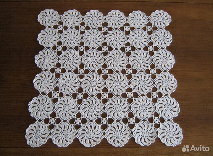 Салфетка, вязка крючком, винтаж из Европы