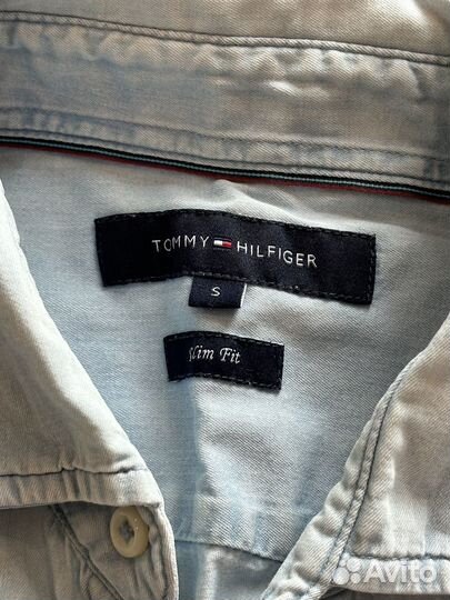 Джинсовая рубашка tommy hilfiger