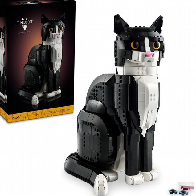 Конструктор Кот окраса "Смокинг" не Lego