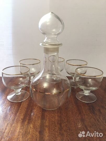 Штоф с бокалами СССР