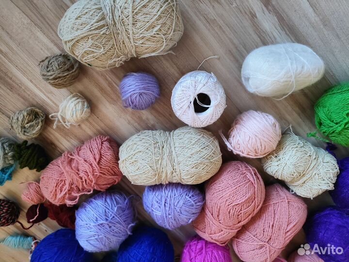 Пряжа для вязания, остатки
