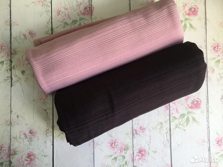 Б/y Трикотажные палантины в рубчик, платки