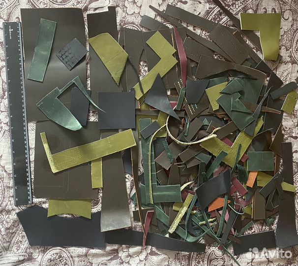 Обрезки натуральной кожи