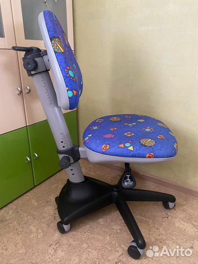 Кресло детское компьютерное, KD-2/G/LB, цвет синий