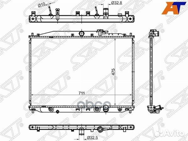 Радиатор Honda Stepwgn 05-09 HD0009-RG Sat