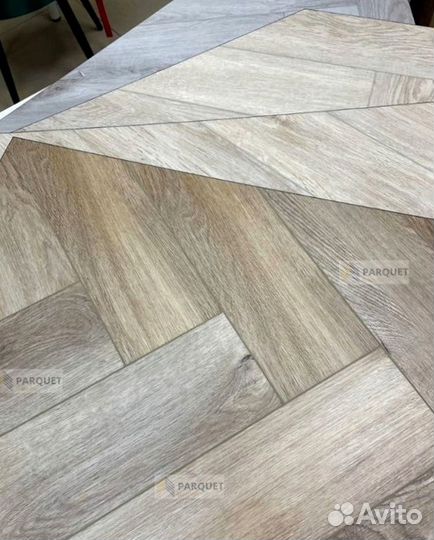 Кварцвиниловый ламинат елочка
