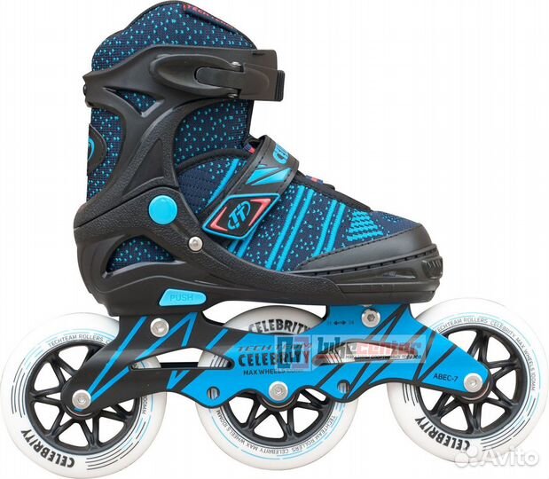 Ролики tech team Celebrity сине-голубой Sta122