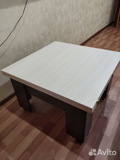 Стол трансформер журнальный обеденный