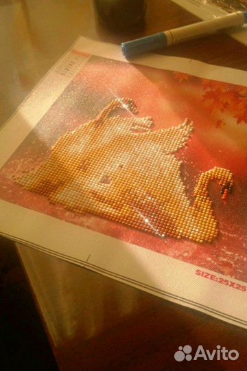 Алмазная вышивка 'Лебеди'