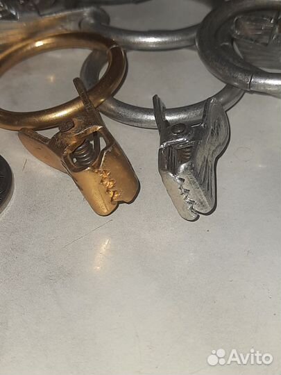 Алюминиевые прищепки СССР для штор