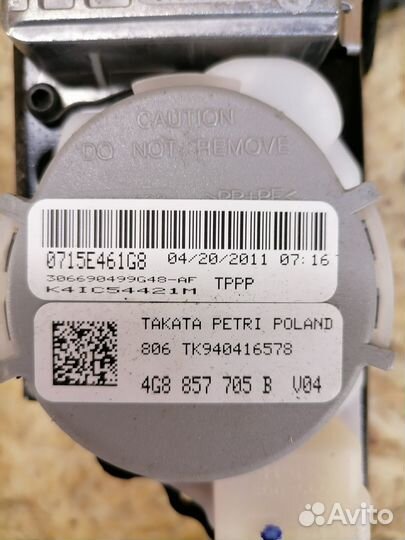 Ремень безопасности левый Audi A6 C7