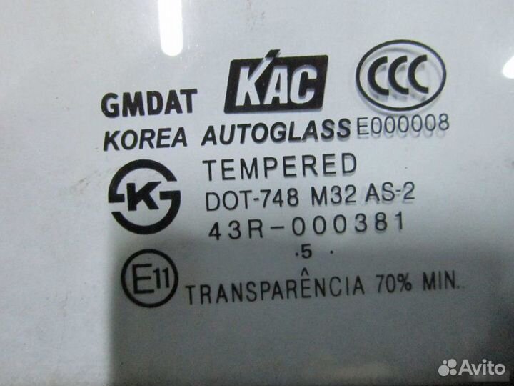 Форточка передняя левая Chevrolet Spark