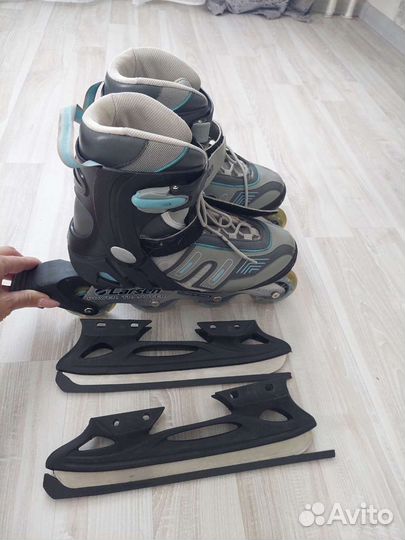 Коньки ролики 2в1 larsen 41 р