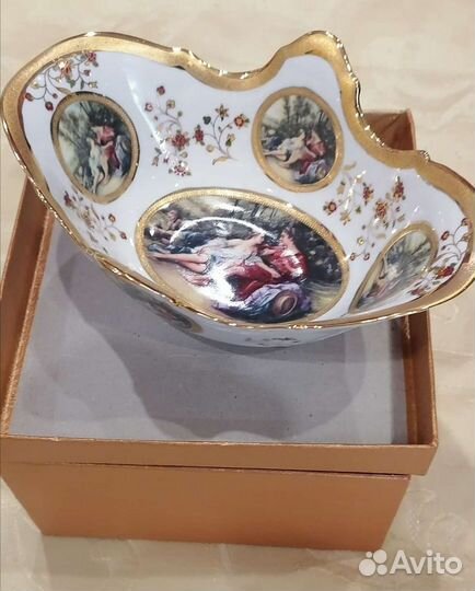 Ваза для фруктов богемия