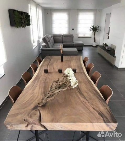 Изготовление столов из слэбов