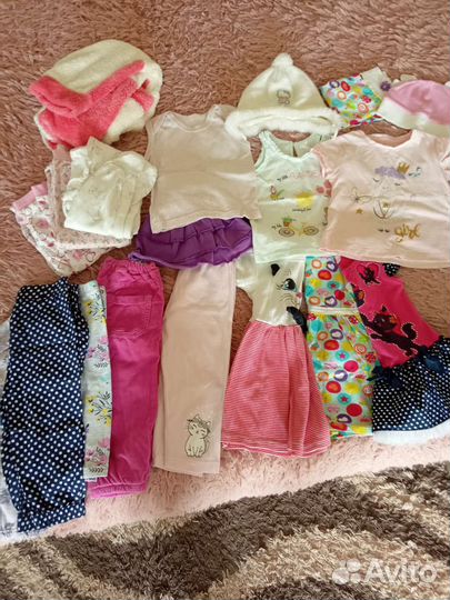 Детские вещи пакетом для девочек 80 86