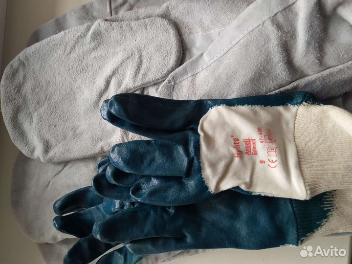 Рукавицы, краги сварочные, перчатки нитриловые