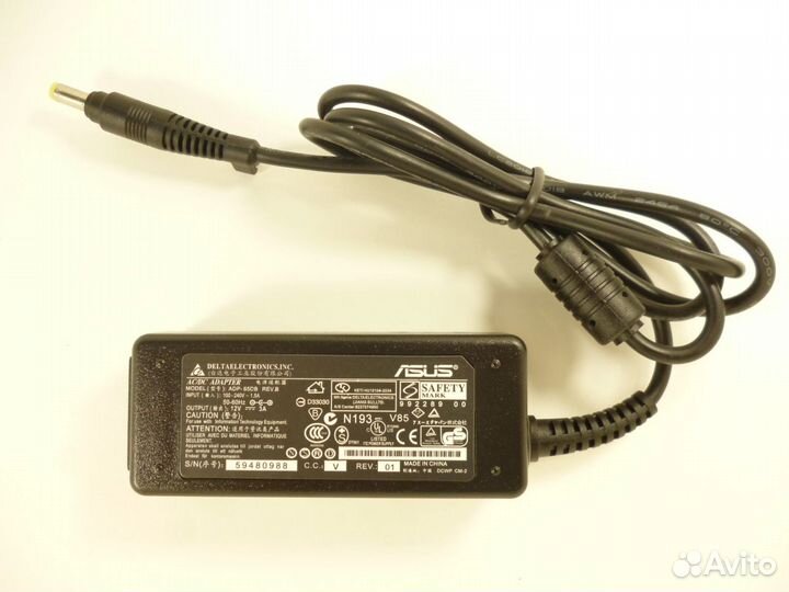 Новый блок питания Asus 36W 12V 3.0A (4.8x1.7)