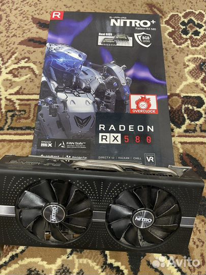 Видеокарта sapphire RX 580 8 GB nitro+