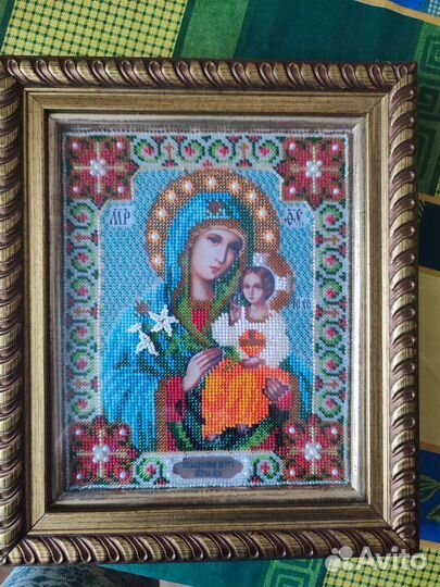 Икона вышитая бисером