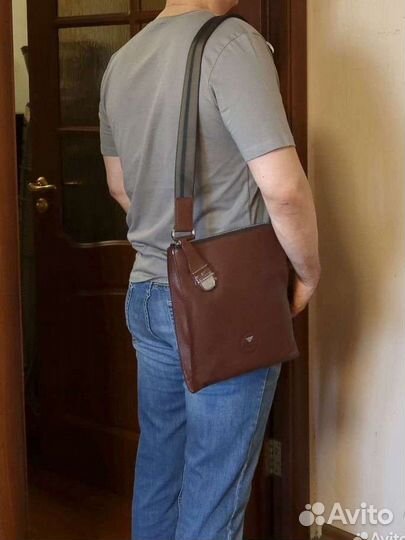 Giorgio Armani мужская сумка цв.шоколад